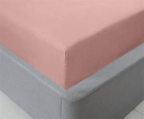 Lyla Fitted King size Fitted Sheet 150x200cm Blush