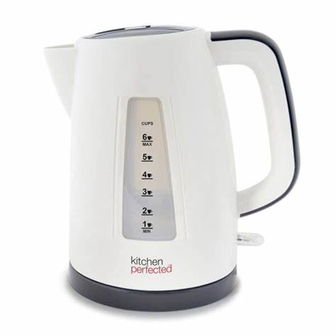 Bouilloire sans fil KitchenPerfected, écologique, 3 kW, ébullition rapide - Crème
