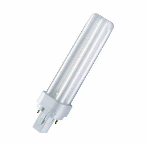 Lampes fluocompactes G24Q à économie d'énergie, double tube avec culot 4 broches, 26W blanc froid