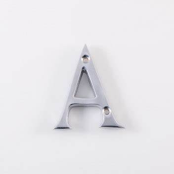 Numerals, Chromed Brass 'A', 50mm (2")