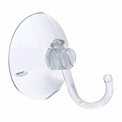 Suction Hooks, Lever Type, Clear, 55mm