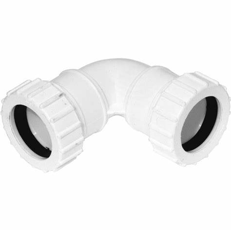 Raccords à compression pour évacuation - Coude à 90°, 40mm (1.1/2")
