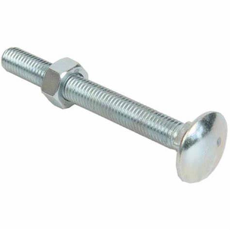 Carriage Bolts & Nuts, BZP M8 X 50