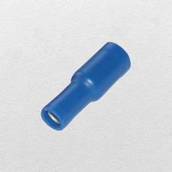 Insulated Connectors, Female Bullet, Blue, 15 Amp