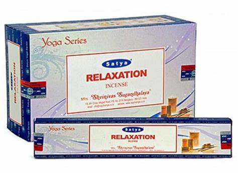 Série Satya Yoga : Bâtonnets d'encens Relaxation - 15 grammes