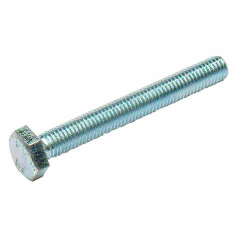Vis entièrement filetées à tête hexagonale, zinguées M8 x 40 mm et écrous