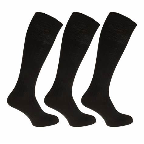 Cotton Rich Knee High Women's Socks Socks 3-Pack with Elastane Comfortable