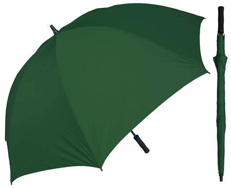 PARAPLUIE DE GOLF AUTOMATIQUE VERT 30" AVEC FIBRE