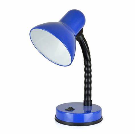 Lampe de bureau flexible « Classic » HomeLife 35 W - Bleu nuit