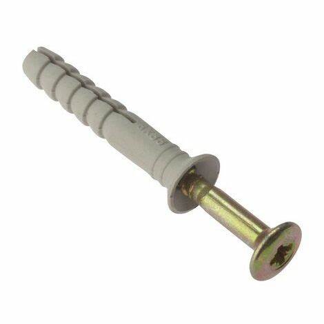 M10 x 120 Screw Type Frame Fixings, Nylon Plug