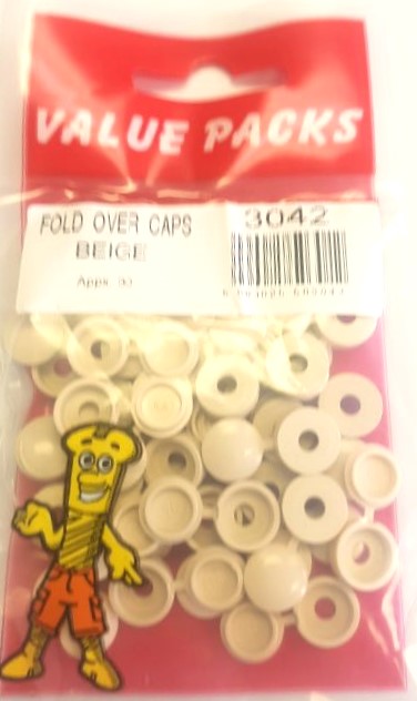 les caches-vis rabattables FOBE Beige N°6-8 – Lot de 30