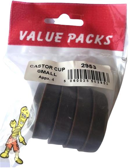 Protégez vos sols avec les petites coupelles de roulettes 2953 CCS - Lot de 4