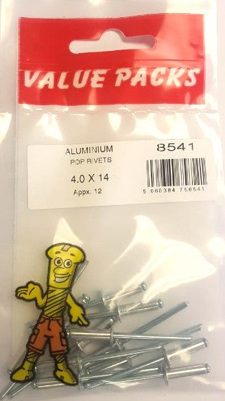 8541 - Rivet à dôme en aluminium PR4.0X14 - 4,0x14mm