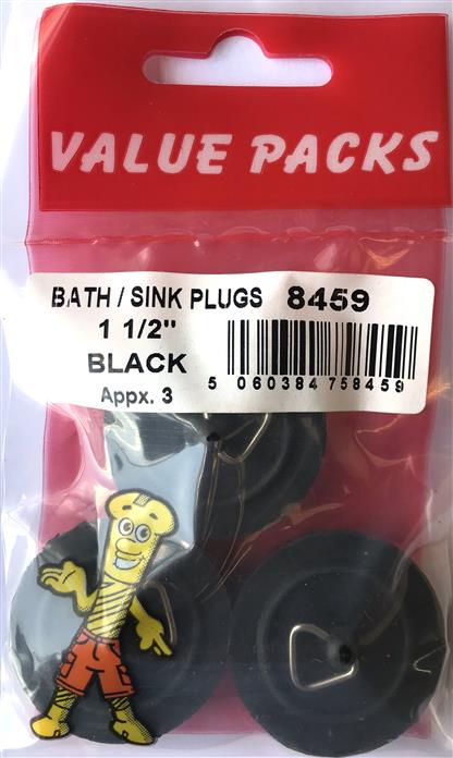 8459 BSP112B 1 1/2'' Bouchons Noirs - 3/Paquet | Essential Hardware