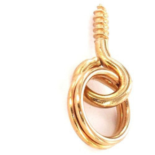 Anneau à vis en cuivre de qualité supérieure N°2 - Lot de 8