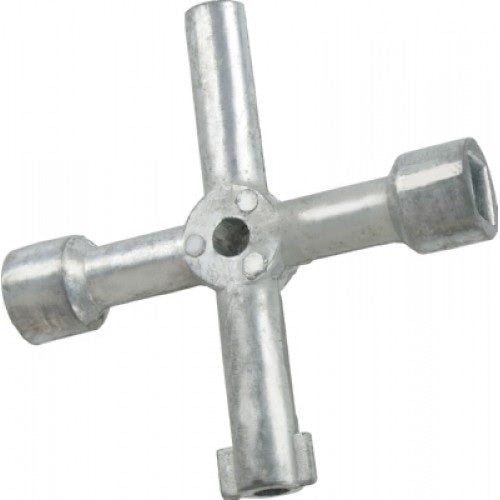 1352 PTOOL - Outil essentiel pour plombiers - Clé à quatre voies