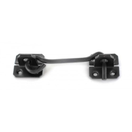 CH4BC - Crochet de cabine noir 4'' :