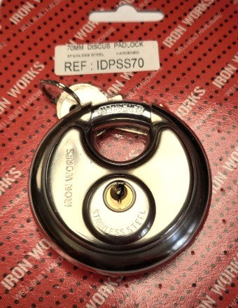 Sécurisez vos biens avec le cadenas rond en acier inoxydable IDPSS70 de 70 mm