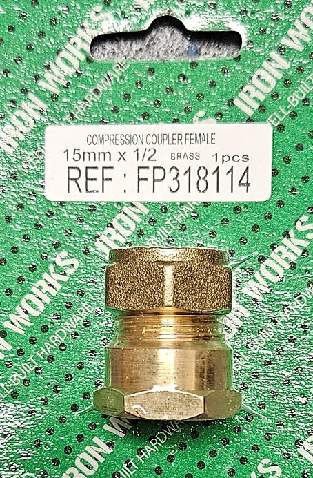 4986 - FP318114 - Manchon de compression femelle compact 15 mm x 1/2
