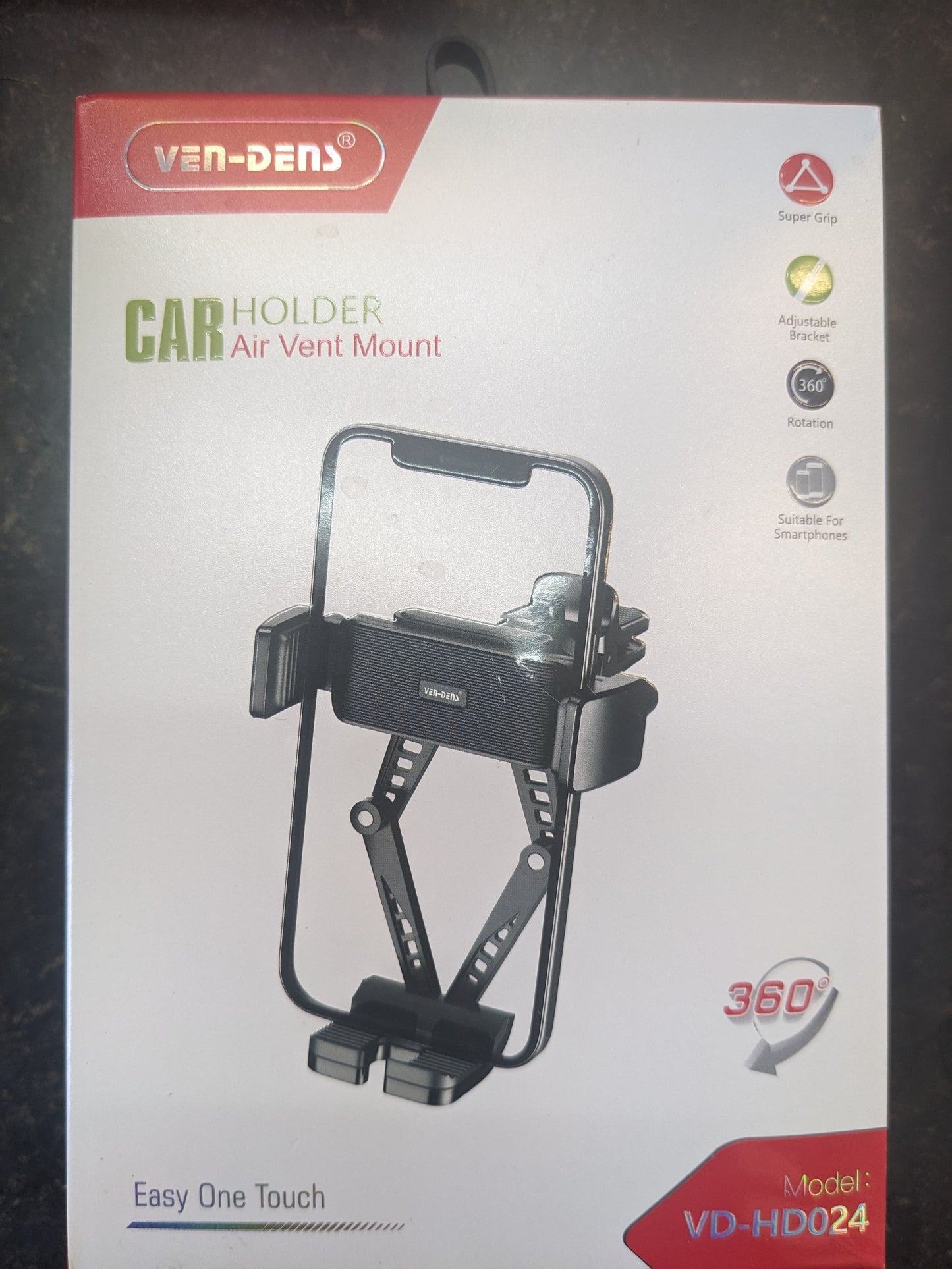 Support de téléphone pour grille d'aération de voiture