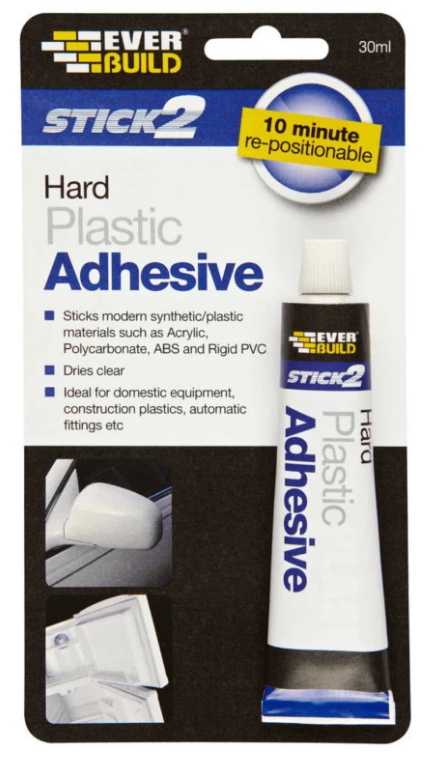 STICK 2 HARD PLASTIC ADHESIVE 30ML