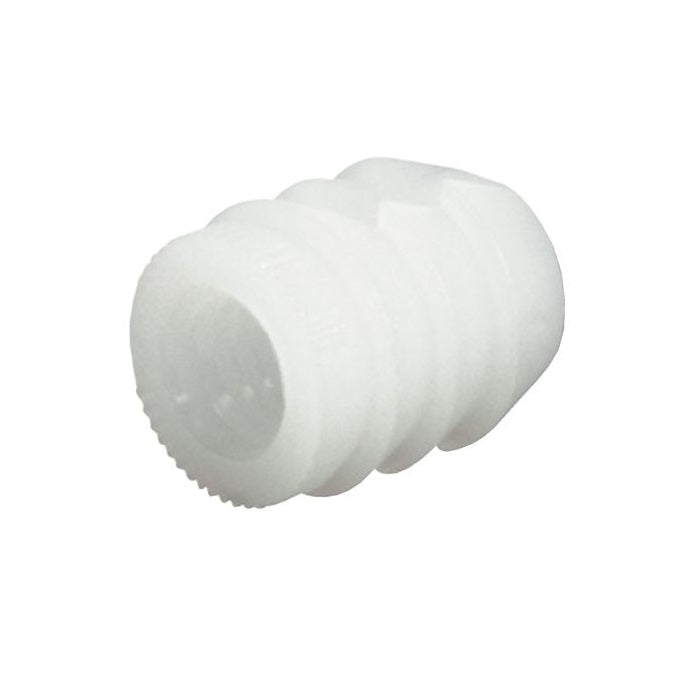 Vis d'assemblage pré-insérées, plastique blanc, M6 x 10,5 mm, lot de 2