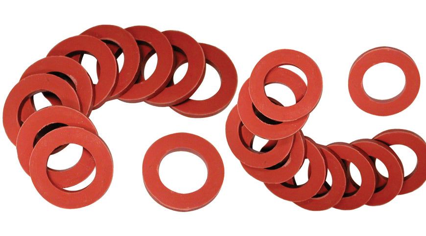 Rondelles en fibre assorties (3 pour raccord 1/2" BSP, 3 pour raccord 3/4" BSP)