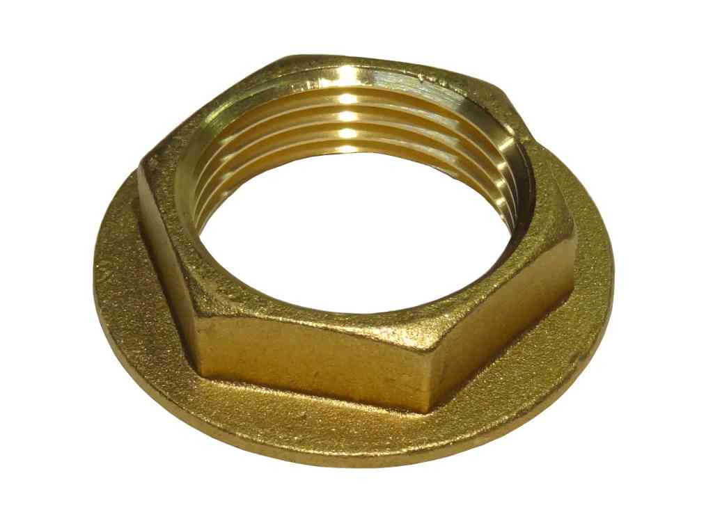 Flanged Back Nuts, Brass 3/4" BSP