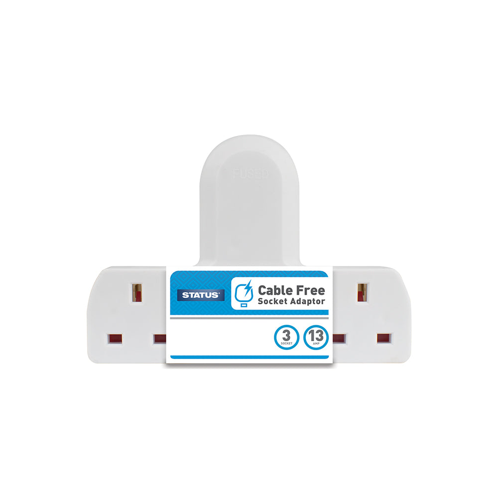 Status 3 prises – Prise sans fil – Blanc – 1 pièce