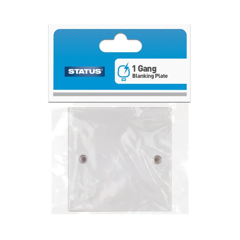 1 poste - Plaque aveugle - Blanc -1 pce