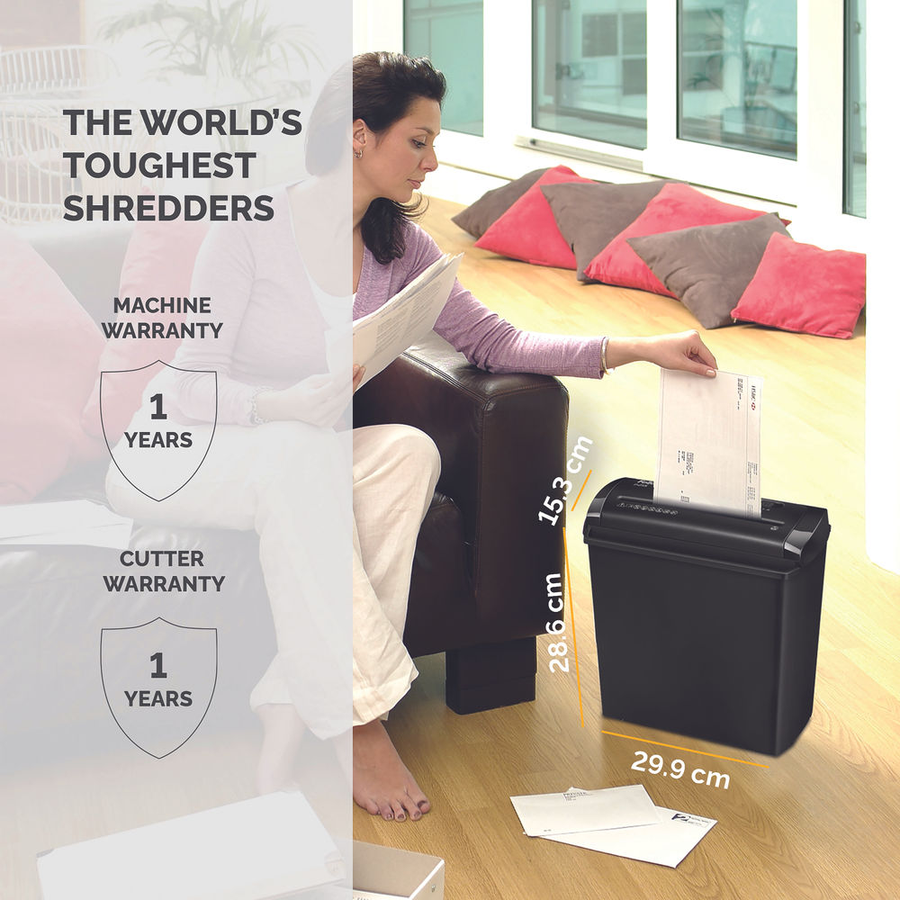Destructeur de documents Fellowes Powershred P-25S à coupe droite