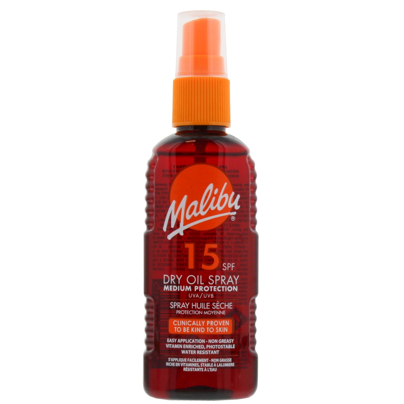 MALIBU 100 ML VAPORISATEUR HUILE SÈCHE SPF 15