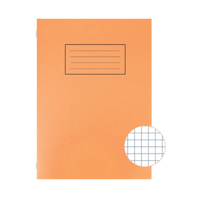 Cahier Silvine Grands Carreaux 5 mm A4 Orange