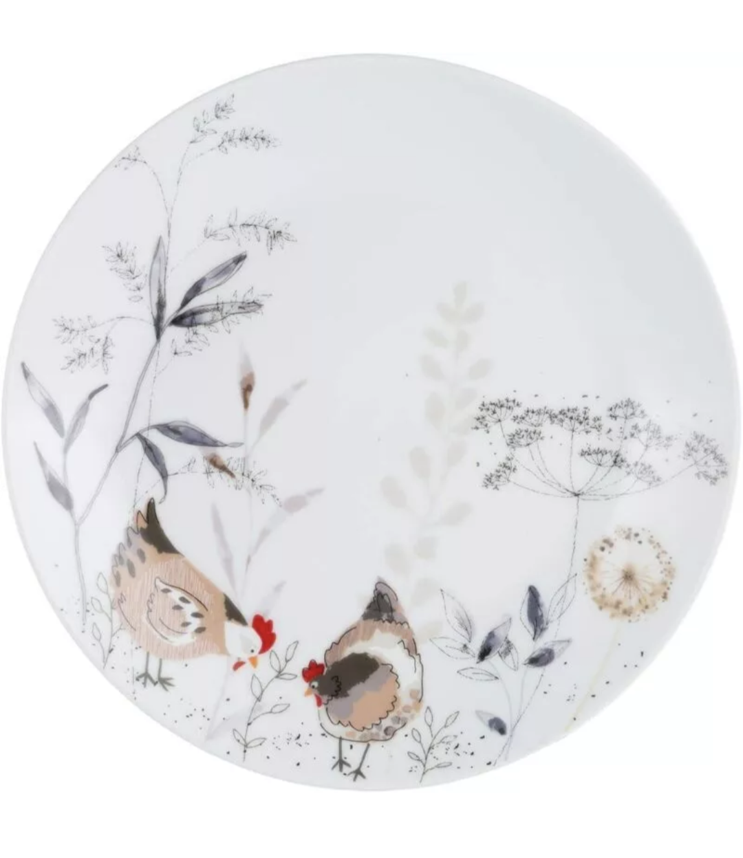 Assiette en porcelaine Price & Kensington Country Hens - Lavage à la main uniquement