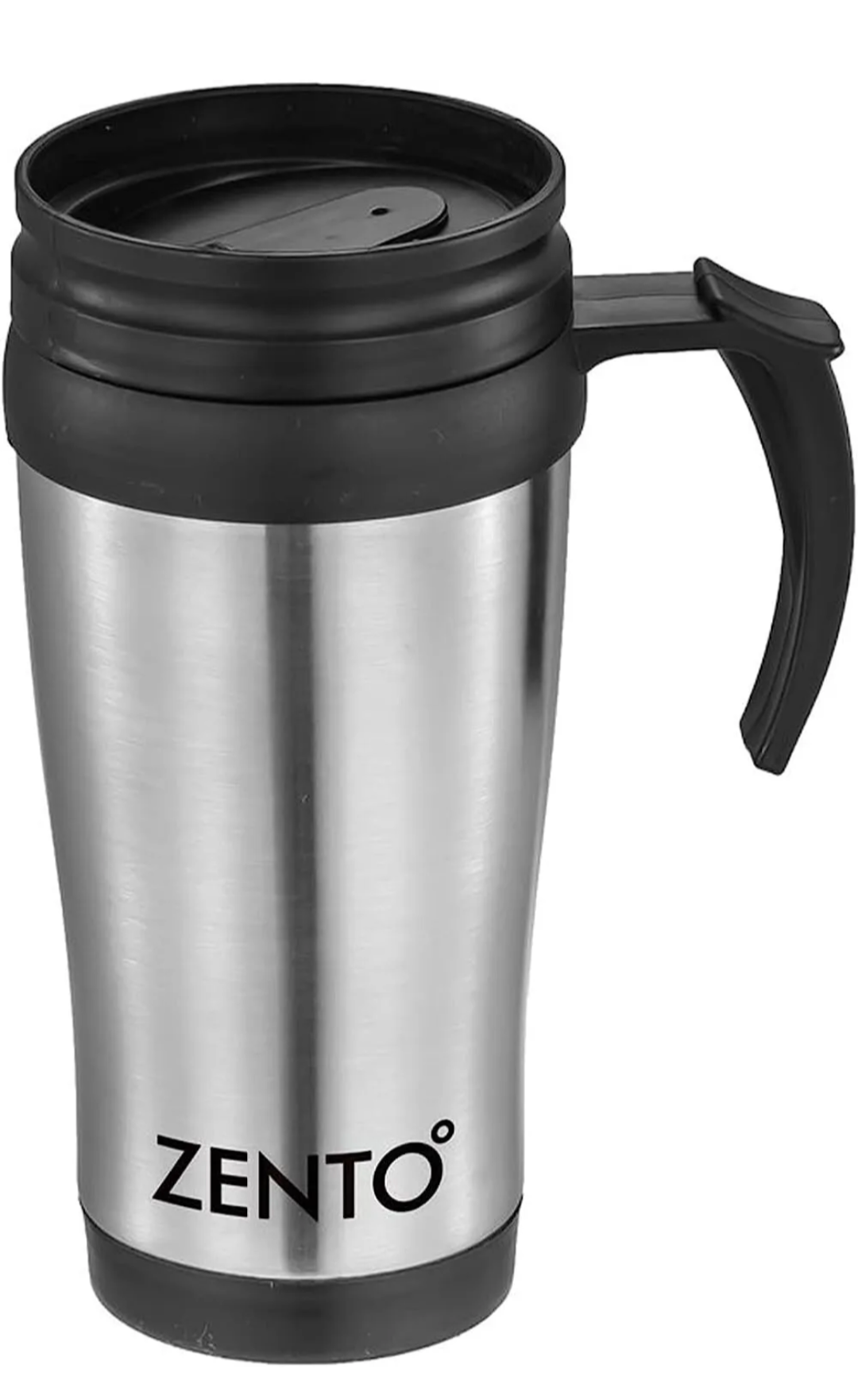 Tasse de voyage pour thé et café, 450 ml, en acier inoxydable, réutilisable