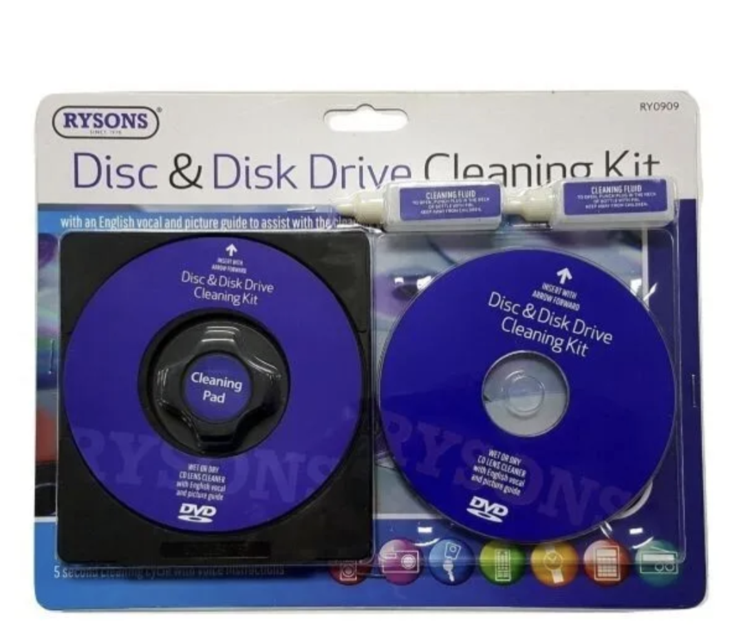 Rysons Disc and Disk Drive Cleaning Kit