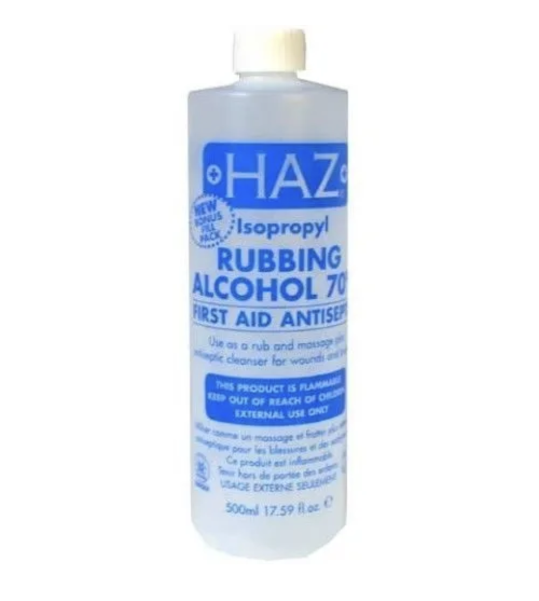 Haz Isopropyl Rubbing Alcohol 70% 500ml