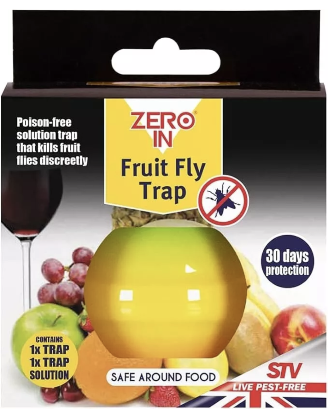 Piège à mouches des fruits Zero In prêt à l'emploi