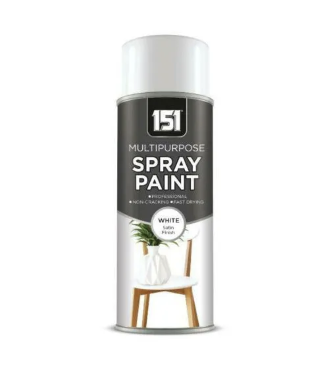 Peinture en bombe satinée blanche 400ml