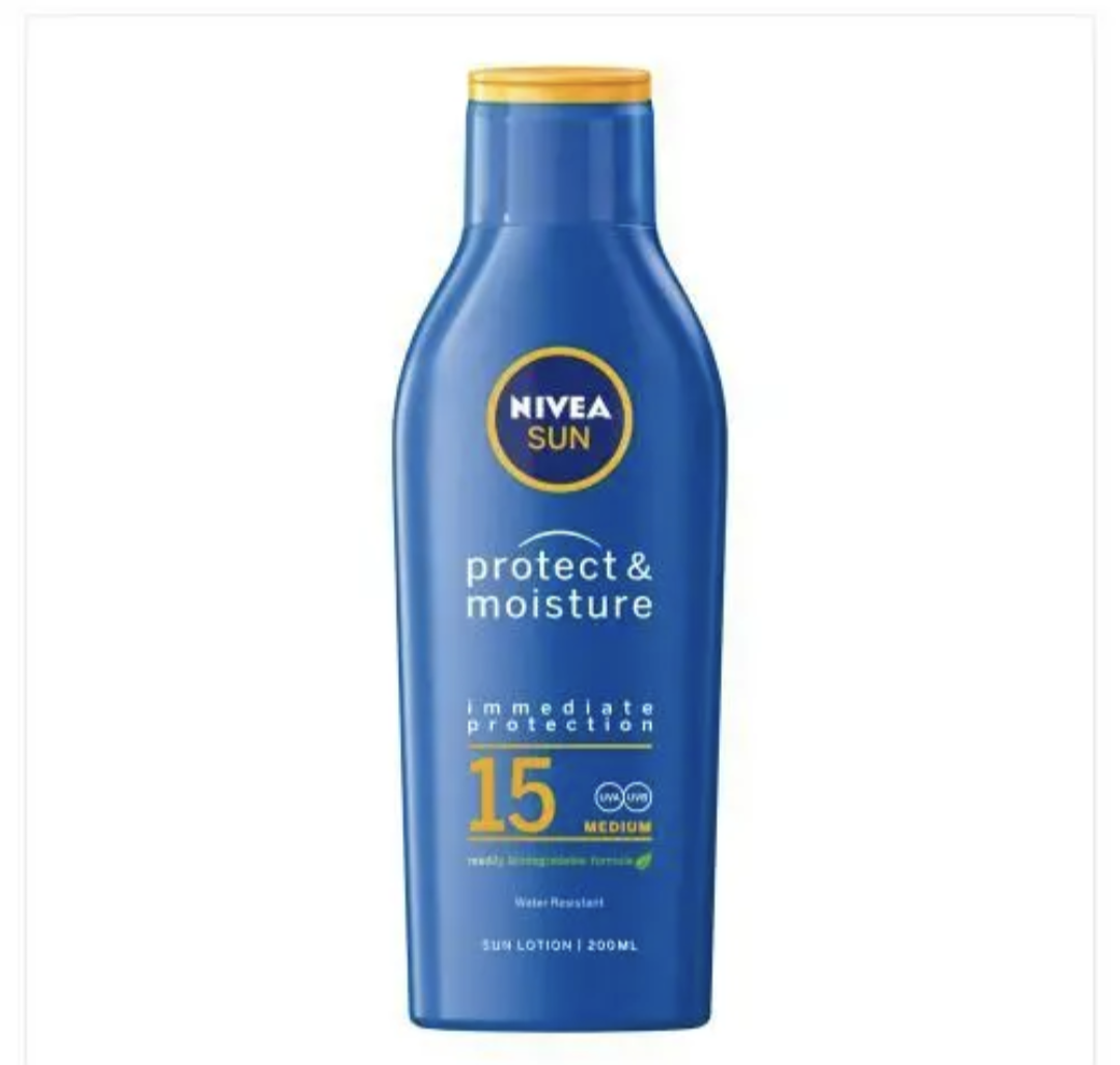 Nivea SPF 15 Sun Lotion Protect & Moisture 200ml