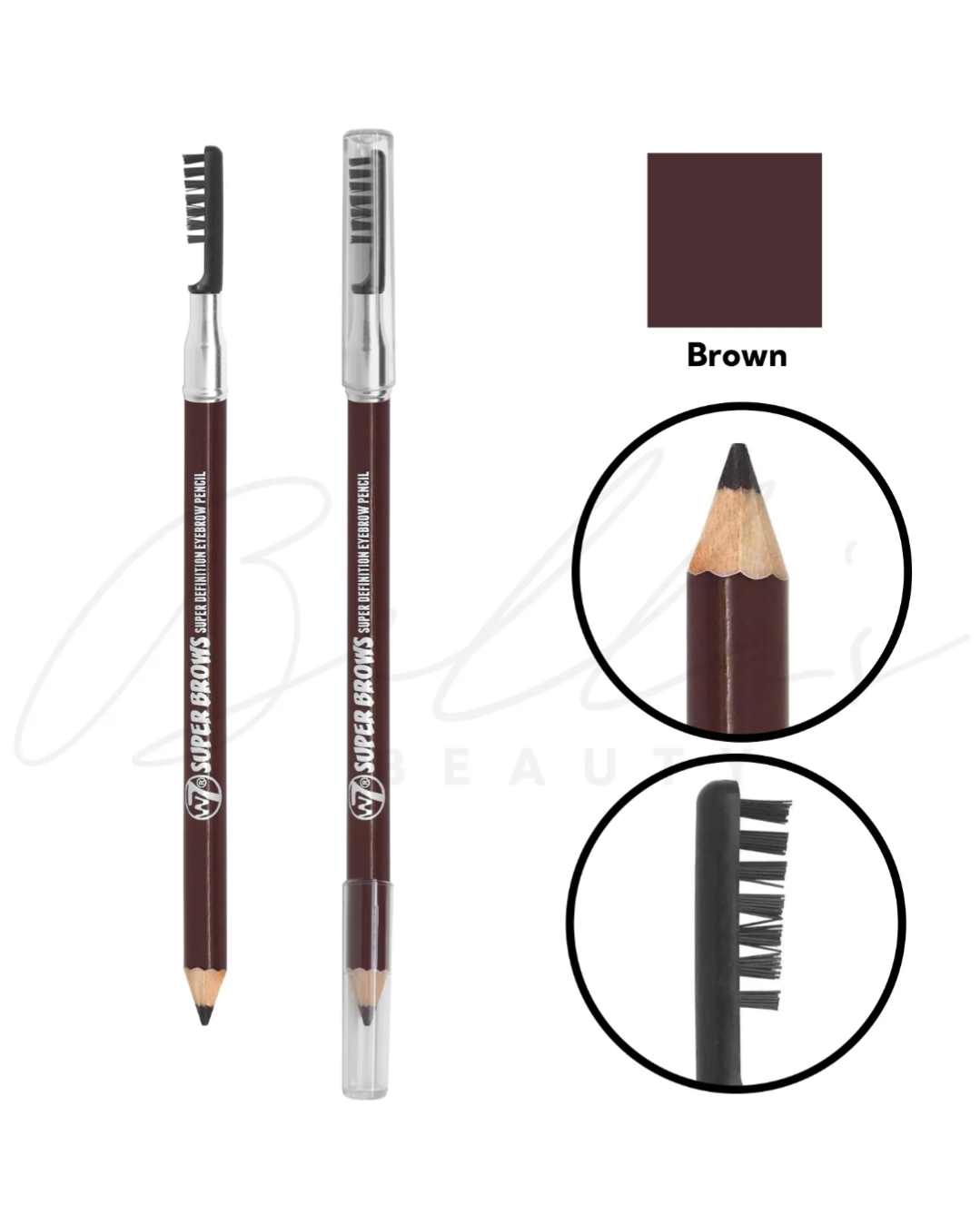 W7 Crayon à Sourcils 1,5g Marron 1pc