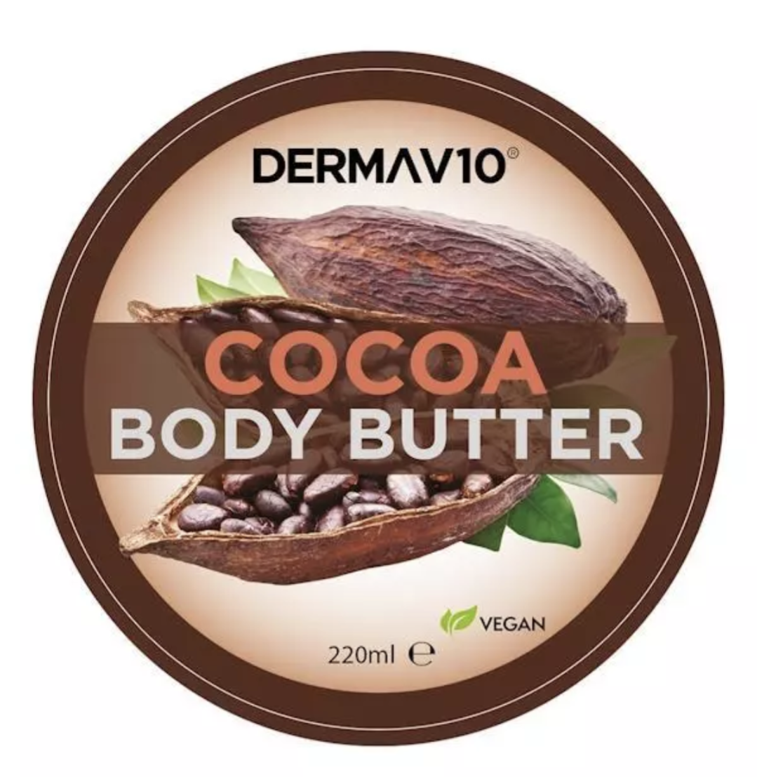 DERMA V10 220ML B/BUTTER COCOA