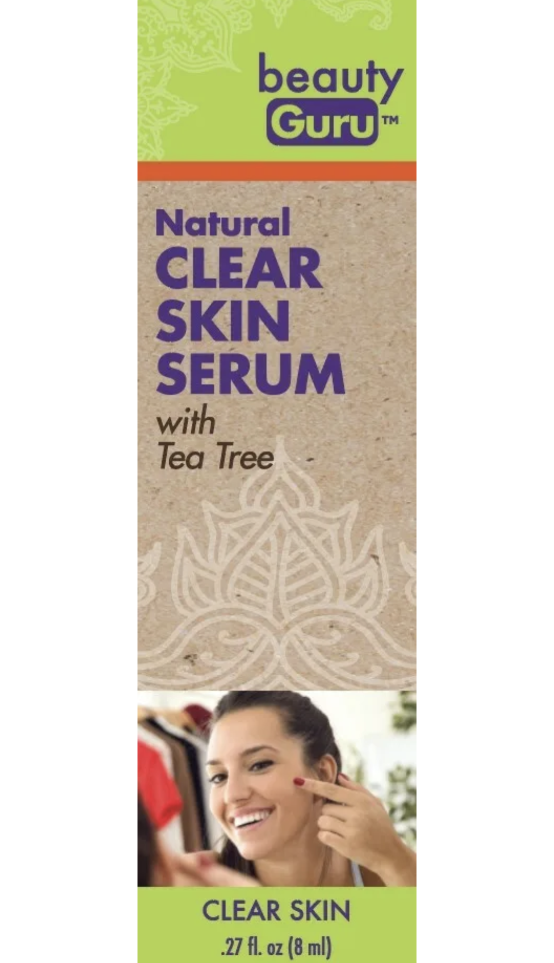 Natural Clear Skin Serum With Tea Tree Oil 8ml