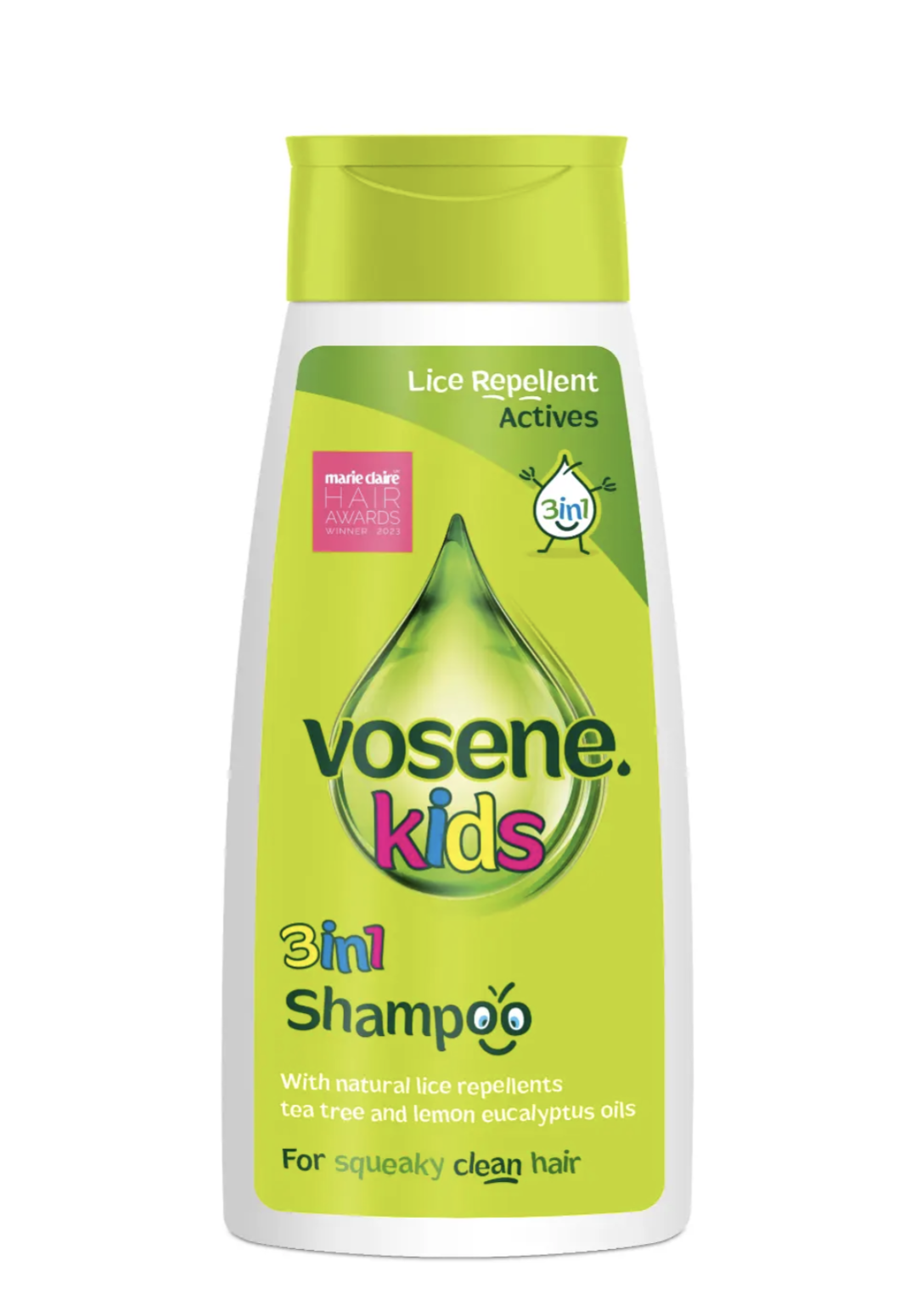 Vosene Kids 3 in 1 Shampoo+ Cond + Head Lice Nit Repellent 250ml