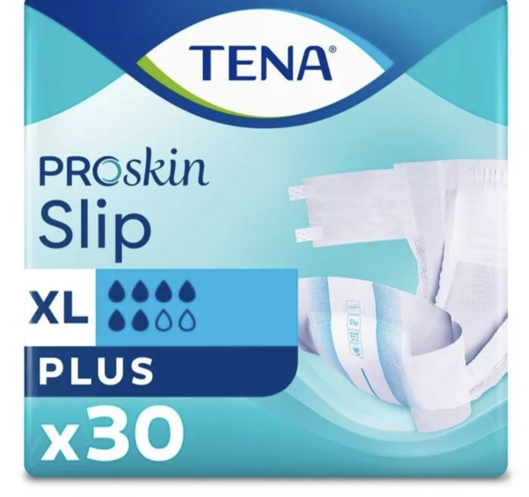 Tena Slip Plus XL Incontinence Pads - 30 Pack