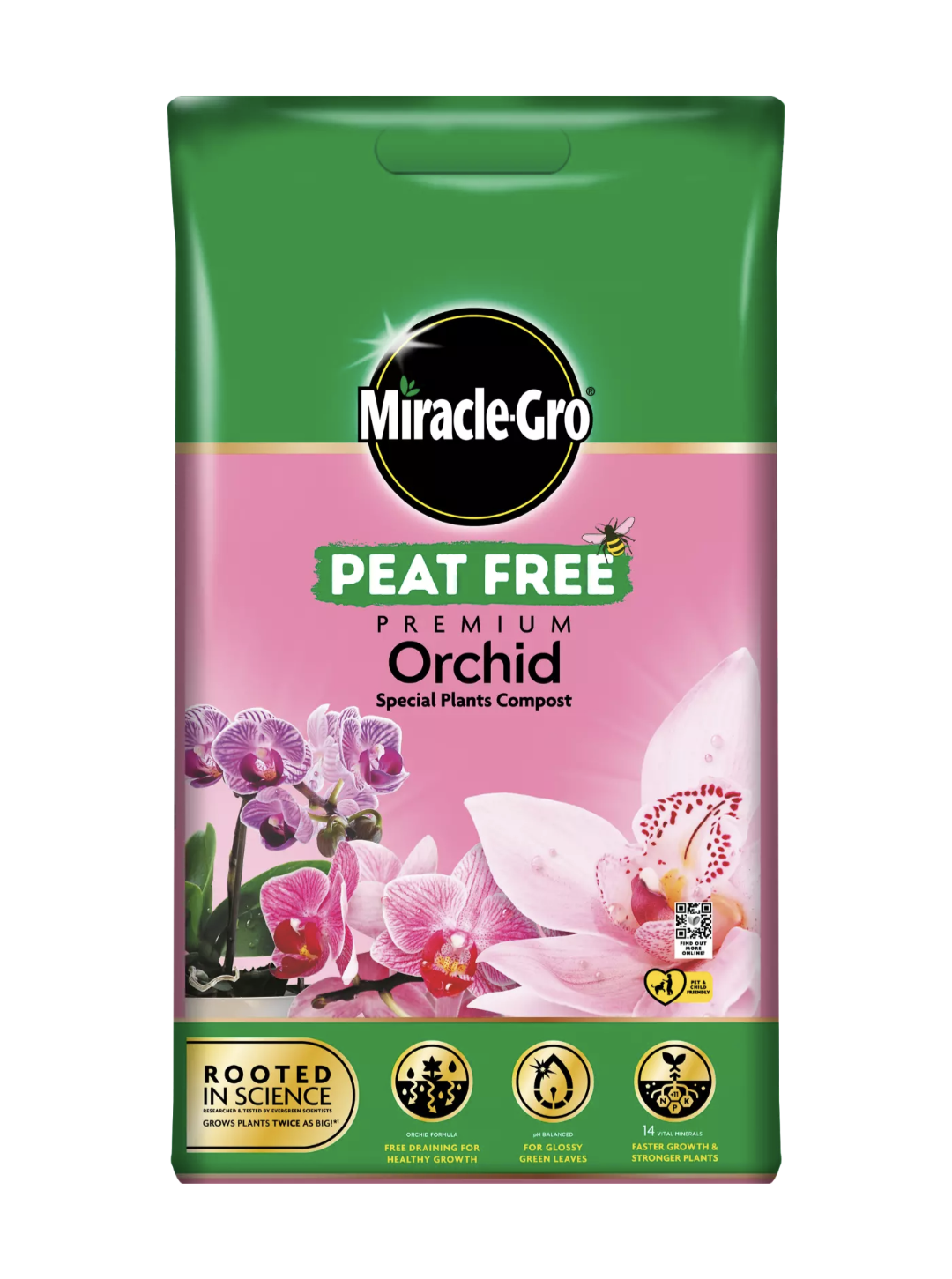 Sac de 6L de Substrat pour Orchidées, Plantes et Semis Miracle Gro Premium