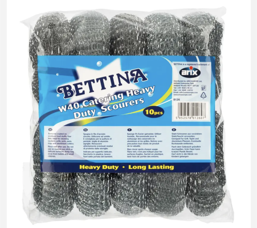 BETTINA Lot de 10 éponges à récurer très résistantes W40