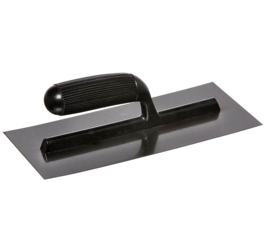 Truelle de plâtrier Amtech 280 mm x 124 mm, manche en plastique, légère