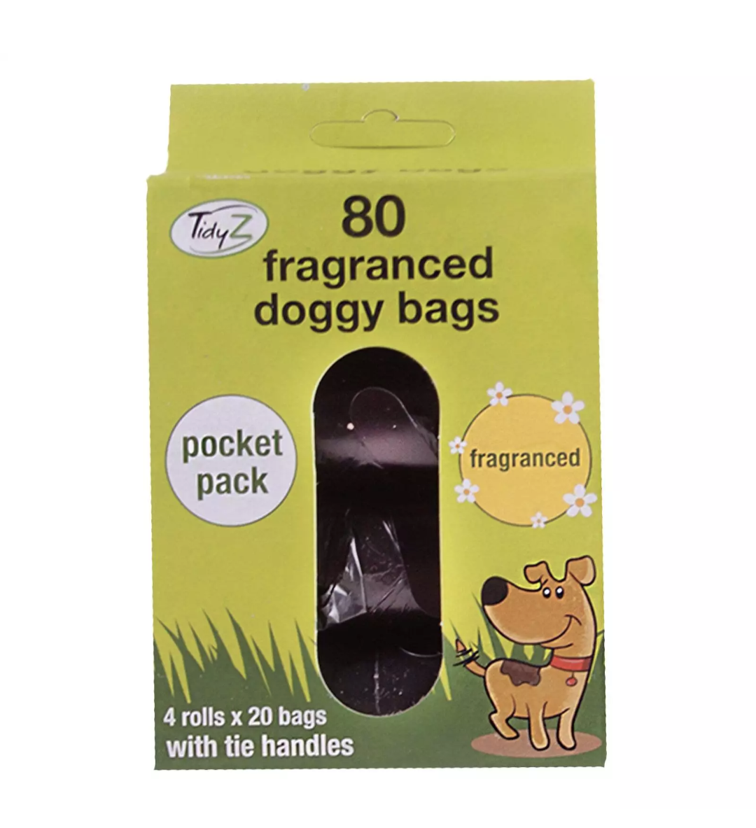 TIDYZ STRONG DOGGY BAGS POCKET 4 PK 80s