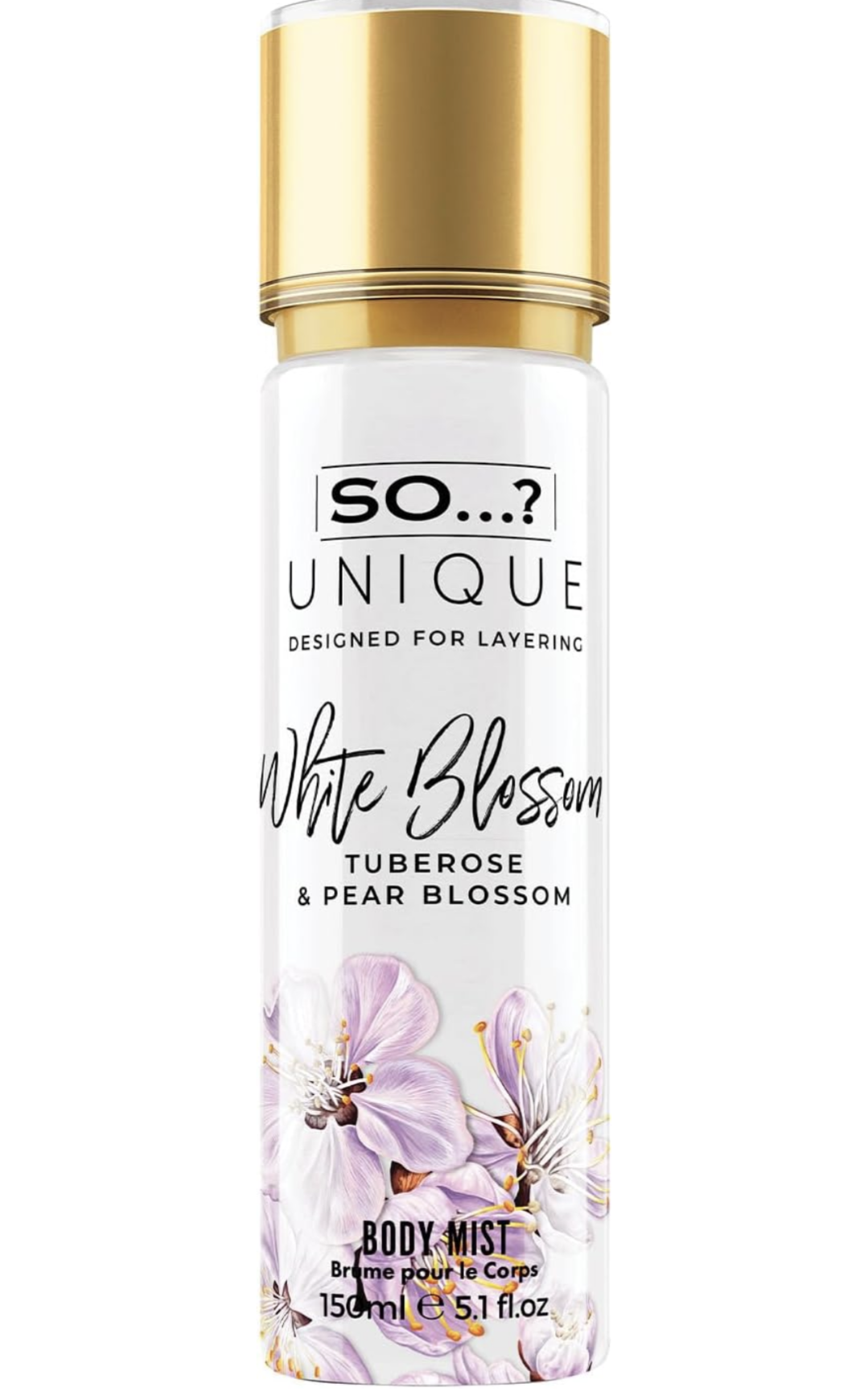 SO...? UNIQUE 150ML B/MIST WHITE BLOSS